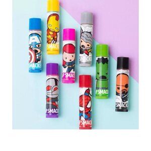 Marvel Lip Smacker 8 Flavored Sticks. New In Unopened Package